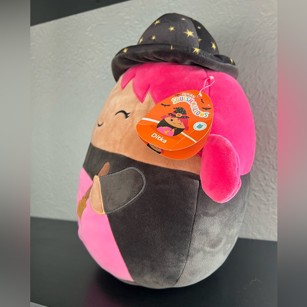 NWT Squishmallows Toys - Ditka Pink Winking Witch Bewitched Girl 12” Plush - Picture 4 of 7